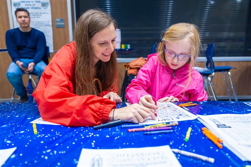 Students at Thompson's Station Elementary STREAM Night